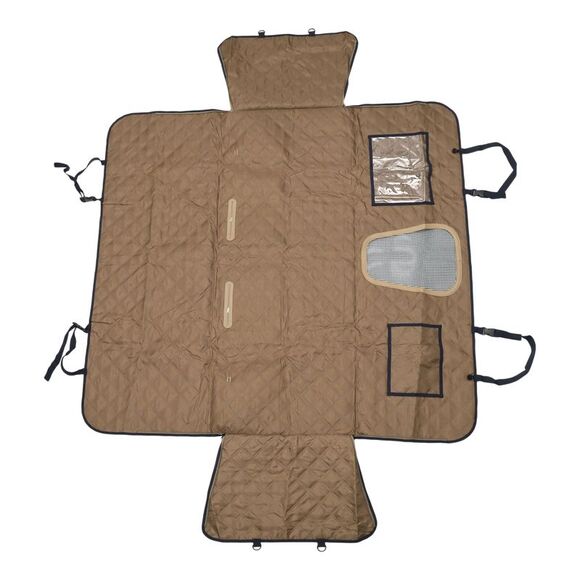 Load-bearing Car Seat Cover with Safety Belts Hanging Ropes for Pet Brown,All Products : American Fashion Style Bags On Sale